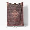 Moroccan Tribal Kilim Rug Vintage Handmade Wool Area Rug Cotton Bed Throw Blanket Decorative Cushion Cover