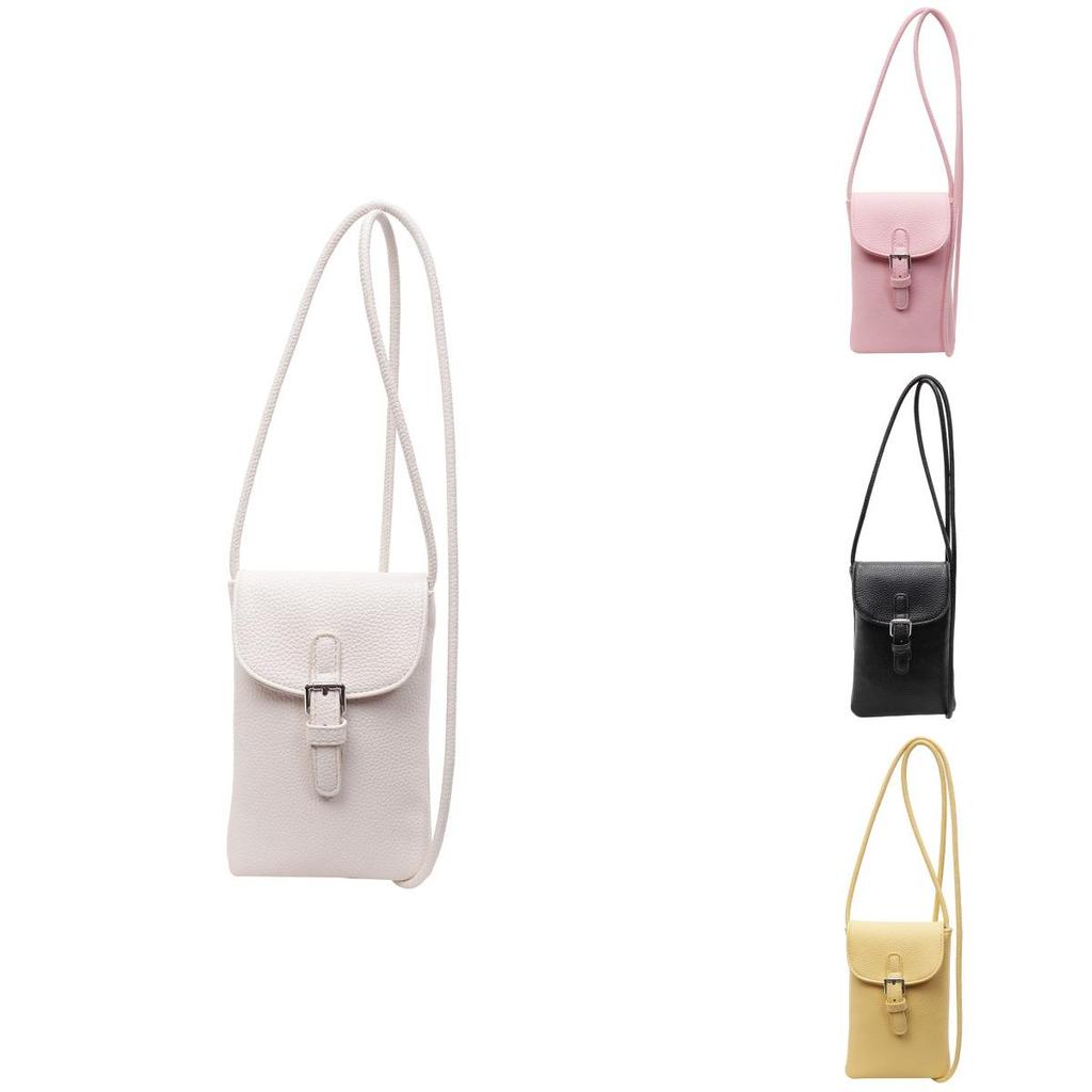 Pu Small Crossbody Bag For Women With Lock Closure Urban Casual Smartphone Purse