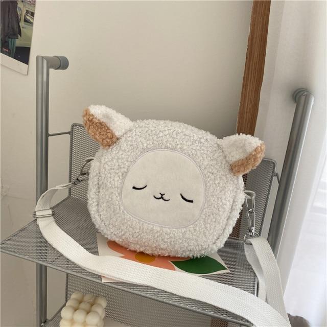 Japanese Style Kawaii Bag Lady Cartoon Plush Shoulder Bag Lady 2021 Messenger Bag Small Mobile Wallet Bag