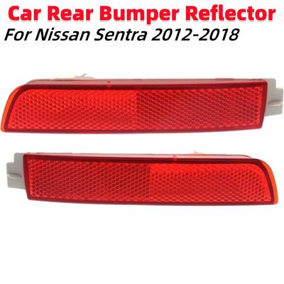 2 Stück Roter Kunststoff Auto Heckstoßstange Reflektor Passend für Nissan Sentra