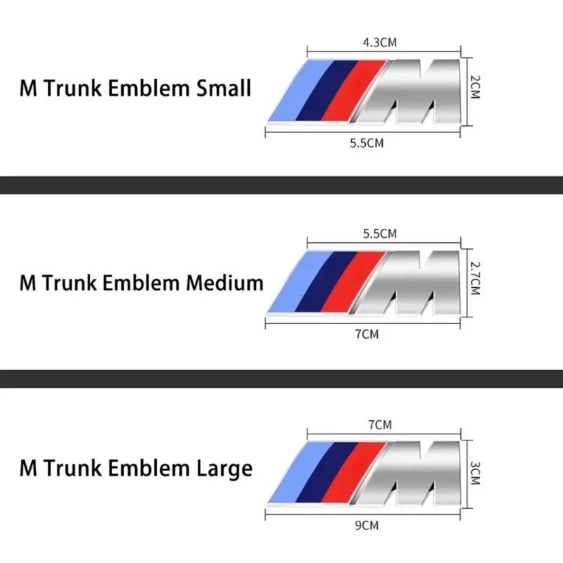 Original Car Size 3D Rear Trunk Emblem BMW F10 F20 F30 E90 F80 F87 X1 X2 X3 X4 X5m X6m M2 M3 M4 M5 M6Badge Car Stickers Logo