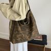 Fashion Retro Style Leopard Print Large Capacity Women's Tote Bag Autumn and Winter New Daily Commuting Shoulder Messenger Bag