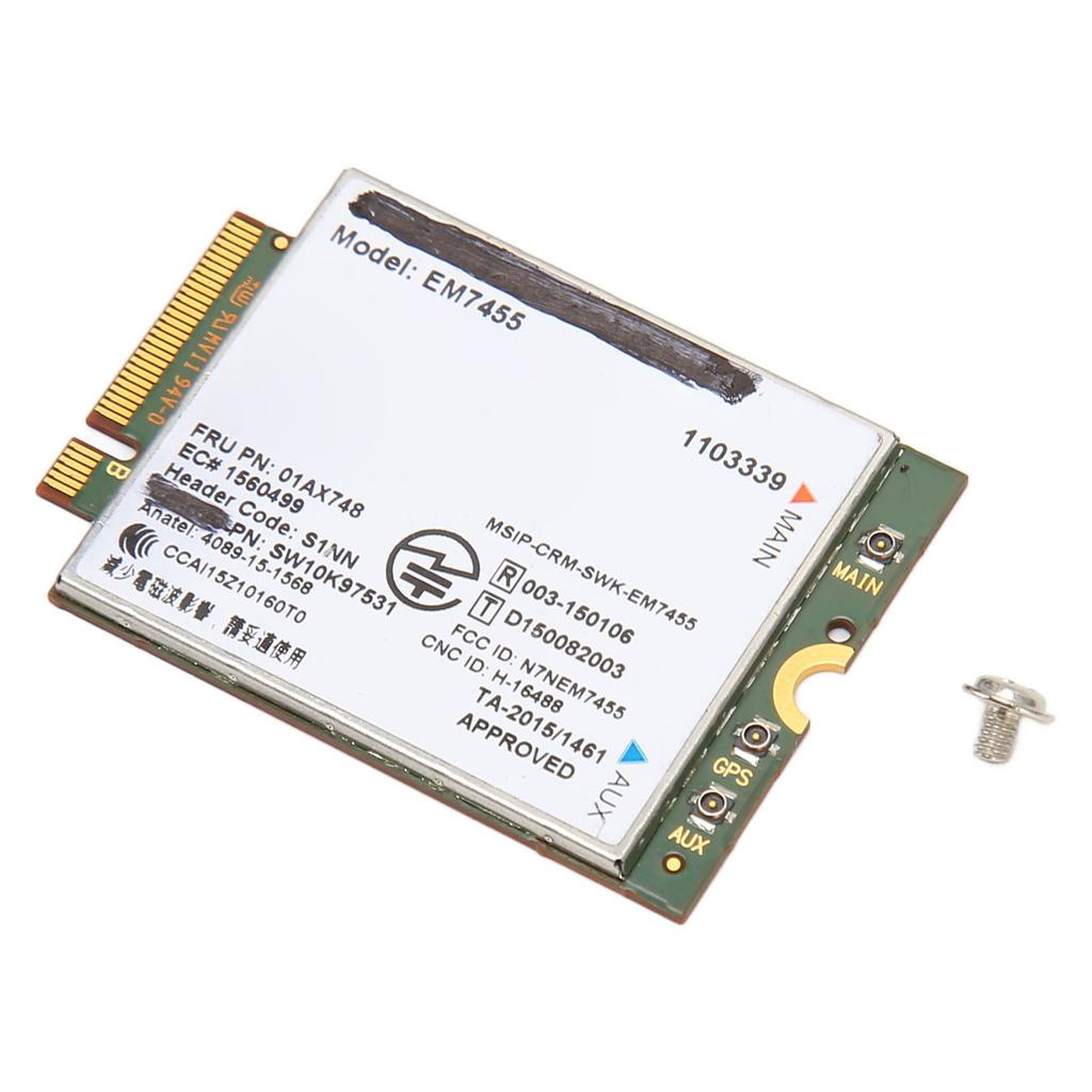 Карта сети 4G LTE EM7455 300 Мбит/с Многодиапазонный совместимый модуль беспроводной сетевой карты для Thinkpad T460 T460p L560 P50