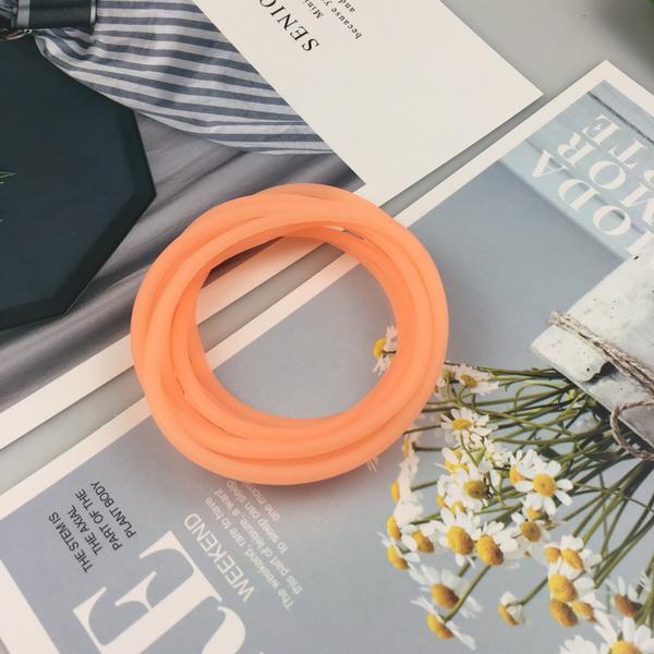 10pcs Women's Fashion Candy Color Rubber Hair Bands Elastic Hair Ties Silicone Hairband Scrunchies Bracelet Girls Accessories