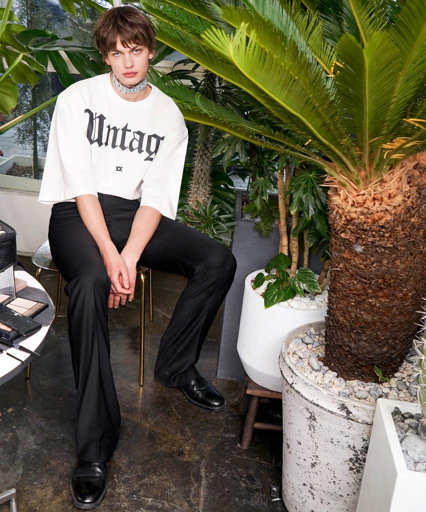 UNTAGE Wool Flare Trousers [Black(Unisex)]_Uth-Fp01