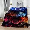 3D Cartoon Demon S-Slayer Anime Nezuko Flannel Blanket Soft Throw Blanket Art For Home Decor Bedroom Bed Sofa Picnic Fans Gifts