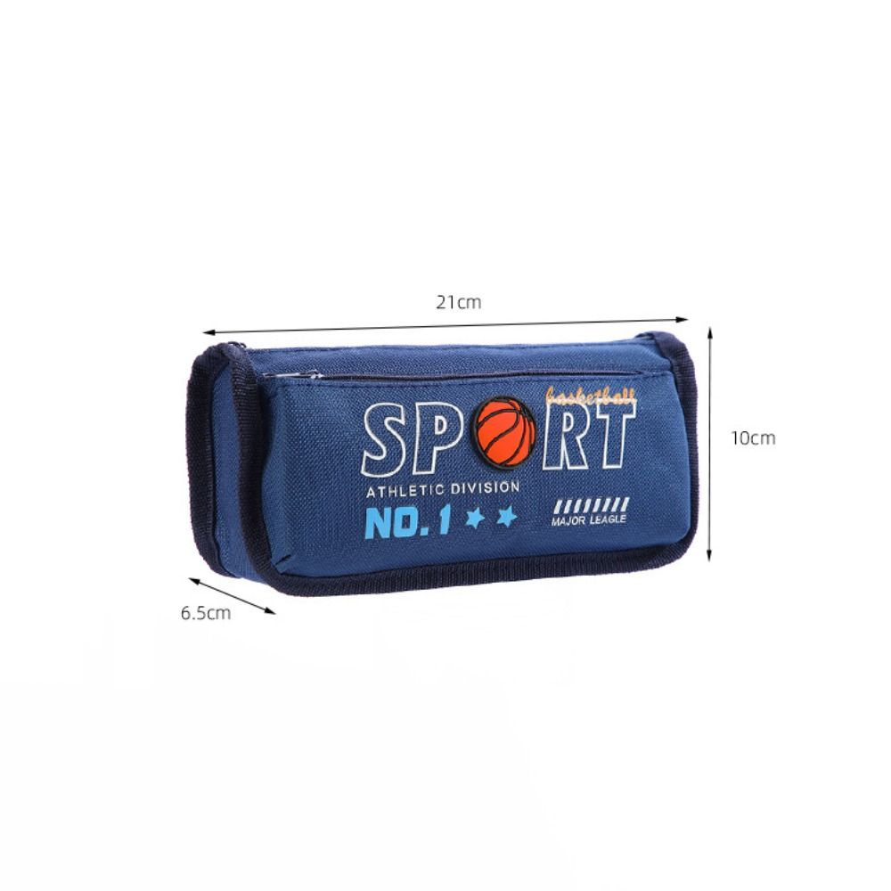 Basketball Baseball Stationery Storage Bag Double-layer School Supplies Pencil Case Students
