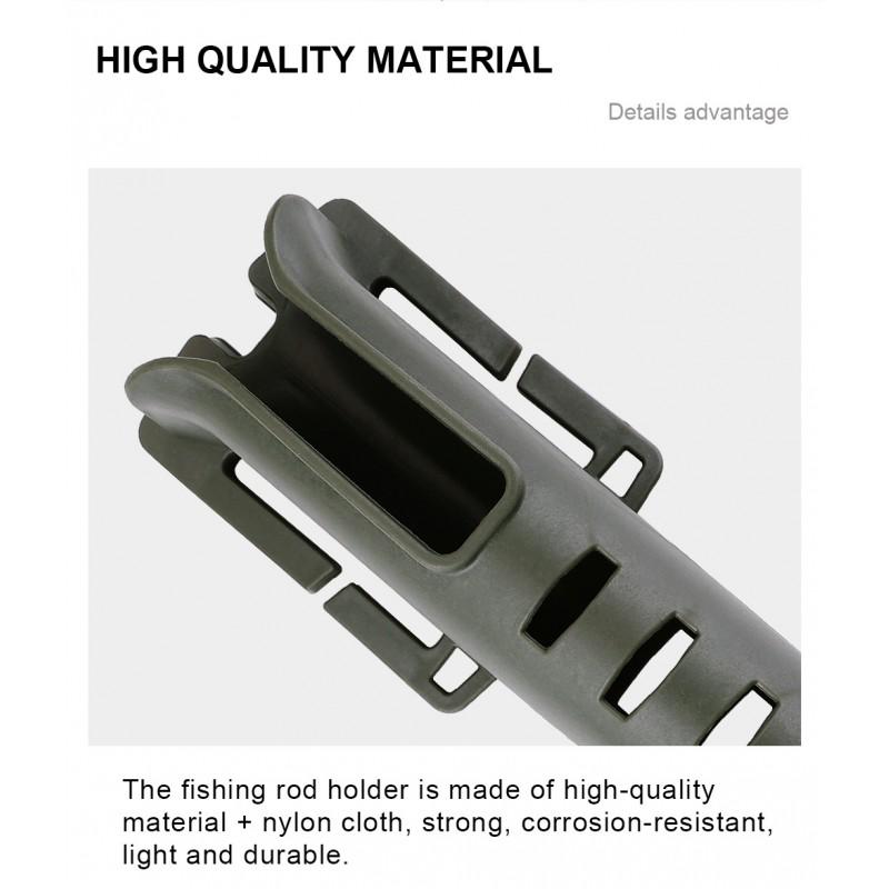 Adjustable Fishing Rod Holder Belt Clip With Locking Hook Portable Gear Anglers