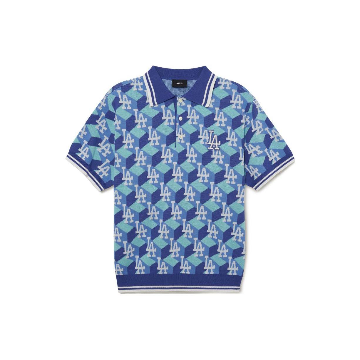 MLB SS23 Polo Shirt Unisex Blue 3AKPM0533-07BLS M