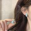 Sleek High-End Enamel C-Shaped Ear Cuff: No Piercing Needed, Versatile Light Luxury Fashion Earrings