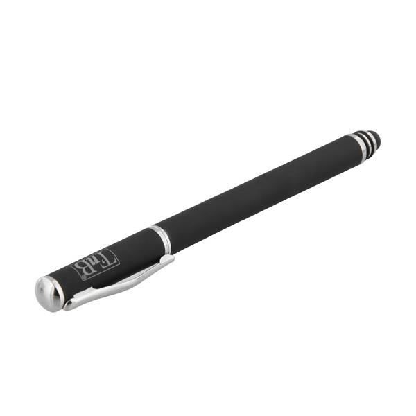 Stylet 2 en 1 - FIRST - Noir - Toucher doux - Prise en main confortable - Léger 17g