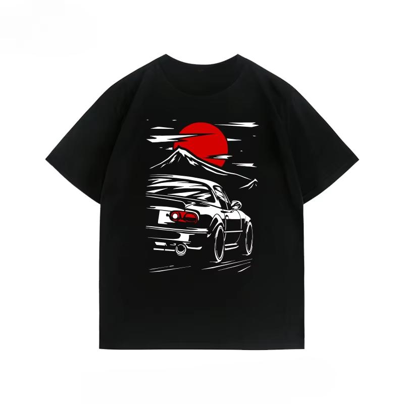 JDM Japanisches Performance-Auto HKS Grafik T-Shirt Herrenbekleidung Schweißabsorbierend Atmungsaktiv Herren- und Damen-Motorrad-T-Shirts