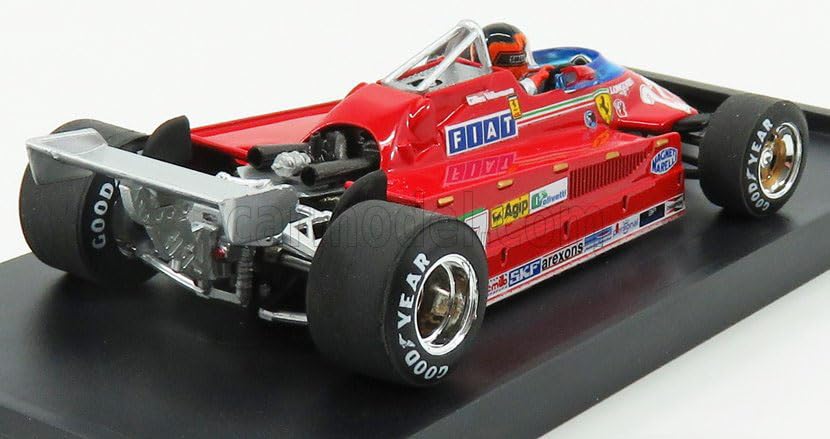 Blum Scale Ferrari 126CK Gilles Villeneuve 1981 Race against an Fighter BRUMM FERRARI Gilles Villeneuve 1/43 #27 F-104 [Used]