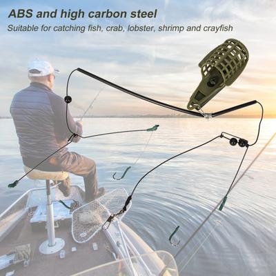 1 Set Lightweight Fishing Feeder Hollow Grid High Strength ABS Fishing Bait Cage