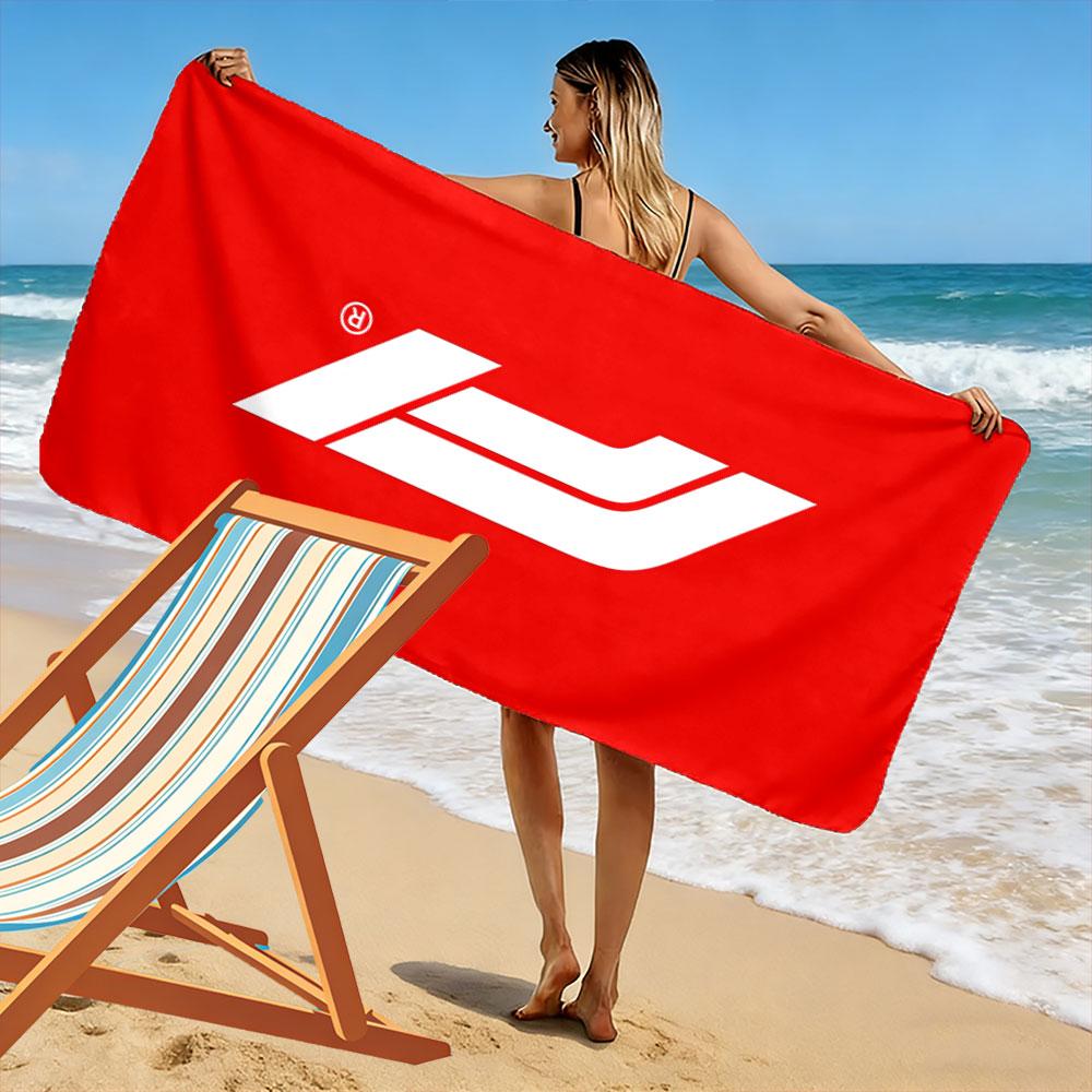 Red Beach Towel with Logo Design A Must-have Beach Towel for Beach Travel