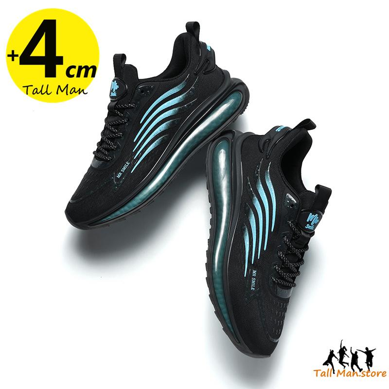 Sports Sports Men Lift Sneakers Man Elevator Shoes Height Increase Insole 4Cm Tall Mesh Leisure Fashion Soft