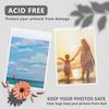 50 Pack Acid-Free Crystal Clear Sleeves Storage Bags for 8.5x11 Art Prints/Pictures/Photos/Framing Mat Mattes (Bag Size: 9"x11 3/7")