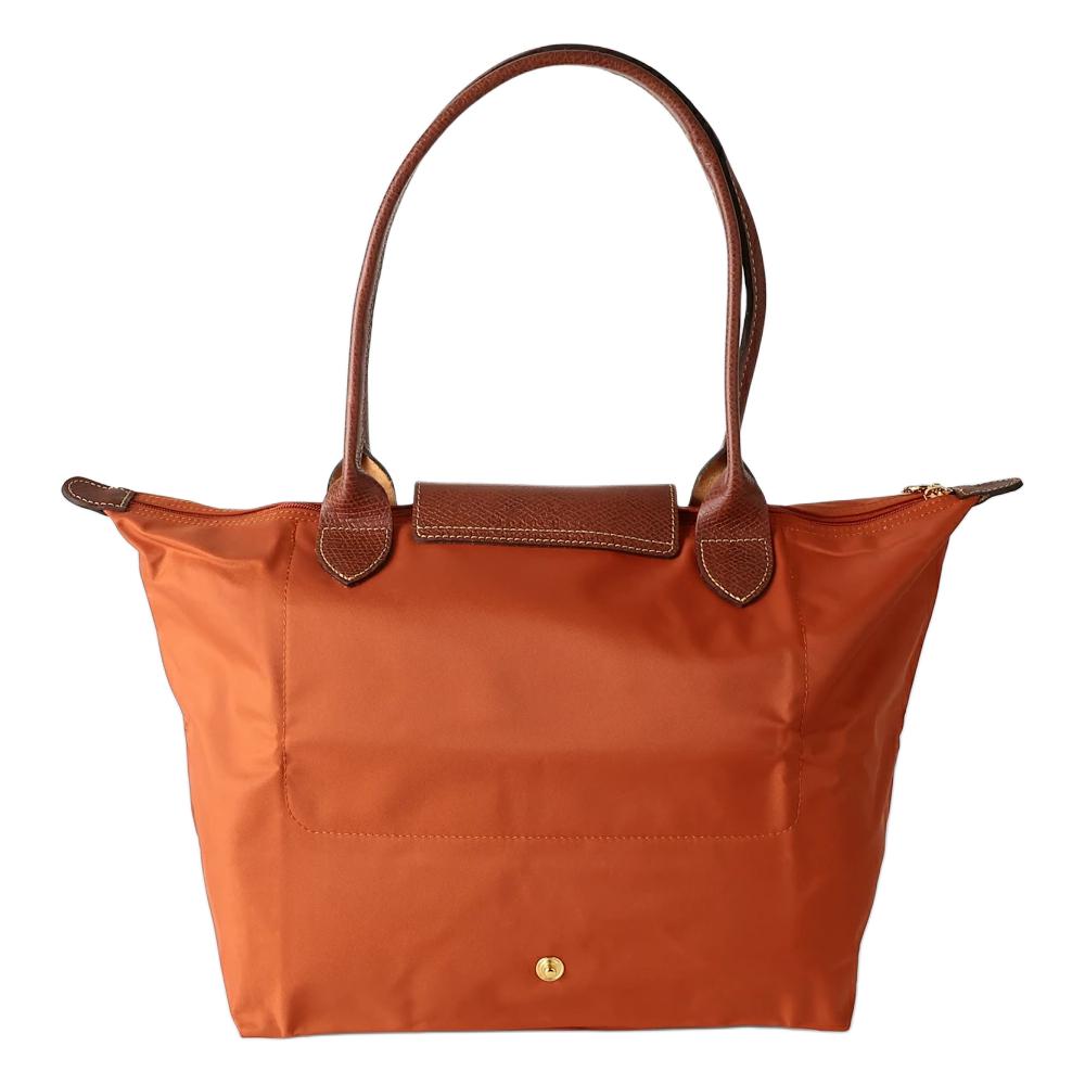 Longchamp Le Pliage Zipper Closure Tote Bag Women Tote Bag Brown Red 2605089P97