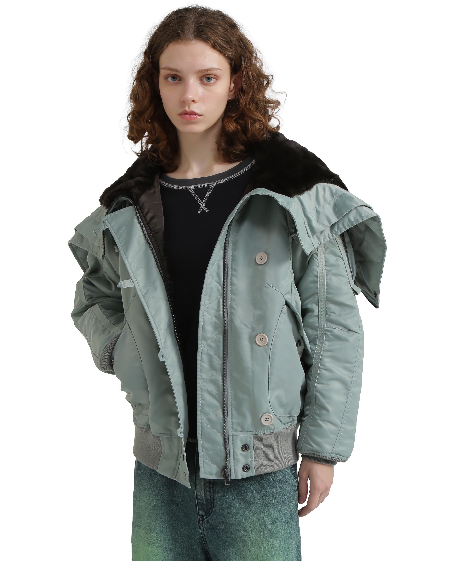 

AVIREX Jacket Limited Edition TAPE GATHER N-2B Women s M 140 Green 783-5252606