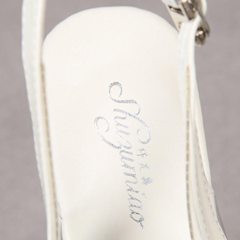 Γυναικεία στιλέτα Λαμπερά πέδιλα μόδας σε νυχτερινό κέντρο πασαρέλας Σειρά 181 16cm Τακούνι 7cm Πλατφόρμα LFD