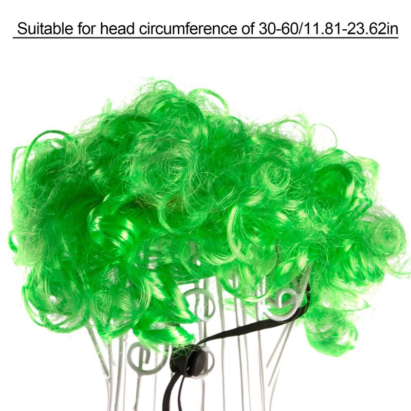 Green Dog Wig Funny Costumes Headgear Cat Dress Up Green Pet Wigs Creative Short Hair For Cats And Dogs Pet Hair Accessories