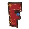 Iron-on Embroidered Patch Letter F 3 Cm