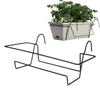 New Iron Hanging Planter Slip-on Design No Drill Window Box Bracket Heavy Duty Planter Box Bracket Balcony Railing