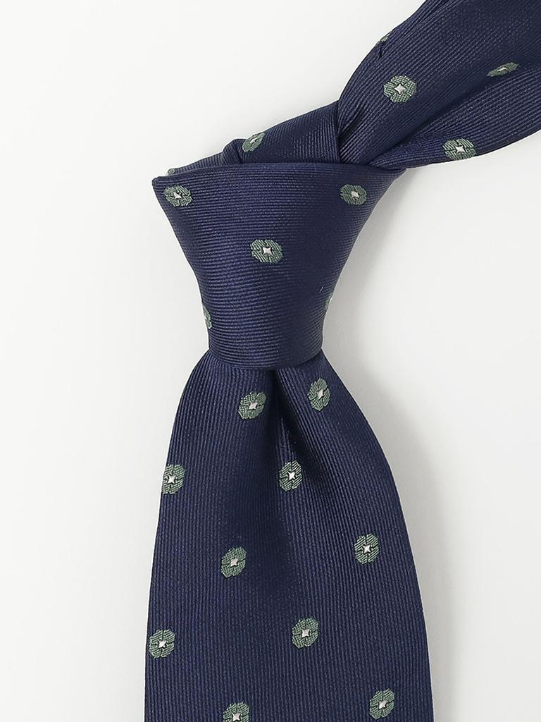 [BEAMS HART] Jacquard Necktie, Men's, NAVYSAX, ONE SIZE
