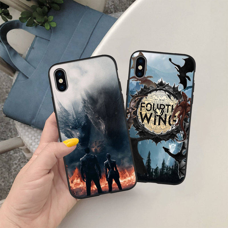 IR9 Fourth Wing Phone Shell for Samsung S20 S21 S22 S23 S24 FE Ultra Plus Lite S21S A55 A07 A17 F06 F16 M06 M16 M56 A36