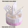 1pc Contact Lenses Cleaner Device Manually Rotatable Type Portable Contact Lens Beauty Pupil Storage Cleaning Container Tools