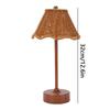 Rattan Lamp 120 Lumen Wireless Rechargeable Dimmable Artificial Rattan Lighting Desk Lamp For Living Room Office Home Reading