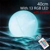 40cm Luminous Ball Landscape Decoration Garden Lawn Lamp Inflatable Swimming Pool Toy Beach Luminous LED Ball Water Amusement Equipment