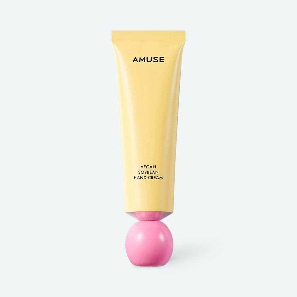 AMUSE Wegański Krem do Rąk z Soi 50ml/ Energia Przyjemność Wolność/ Kojący, Nawilżający, Odżywczy, Koreańskie Kosmetyki, Kbeauty