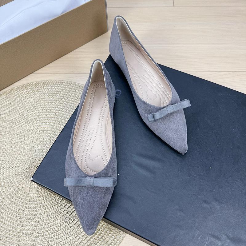 Fashion Flat Shoes for Women Spring Autumn 2025 New Shallow Mouth Butterfly Bow Plus Size Women's Shoes 42 43 44 Loafers Zapatos Mujer