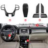 Car Steering Wheel Button Panel Gear Shift Knob AC Outlet Cover Trim Sticker for Ford Everest 2015-2019 Ranger 15-17 Accessories