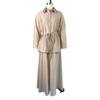 2026 New Fashion Women's Loose Long-Sleeve Shirt with Turn-down Collar and High-Waisted Skirt Set