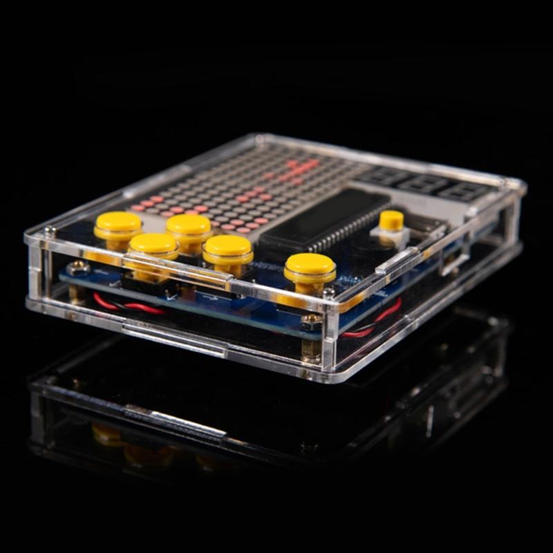Herní sada DIY pájecí projekt Elektronická pájecí sada se 4 hrami a akrylovým pouzdrem, pro nácvik pájení