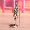 Retro Brass Beautiful Lady Cat Figure Statue Desk Ornament Office Bookshelf Artistic Home Decor