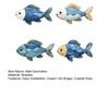 1 Set Küsten-Wanddekoration Holz Meeresschildkröte Muschel Seestern Wanddeko Rustikal Fisch Meeresleben Wandkunst für Zuhause Wohnzimmer Strandhaus
