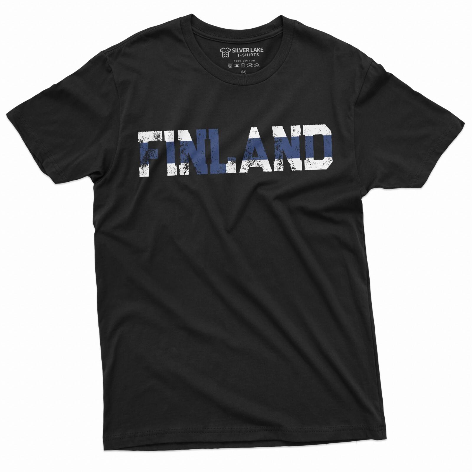 Finland T-Shirt Mens Womens Tees Top Finland National Flag Shirt Finland Patriotic Tee Finnish Gifts XL