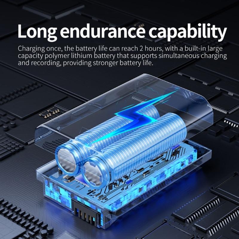 Magnetic 4K Thumb Camera Rotatable Mount Long Battery Service 1080P Vertical Mode Type C Charging Real Time Preview