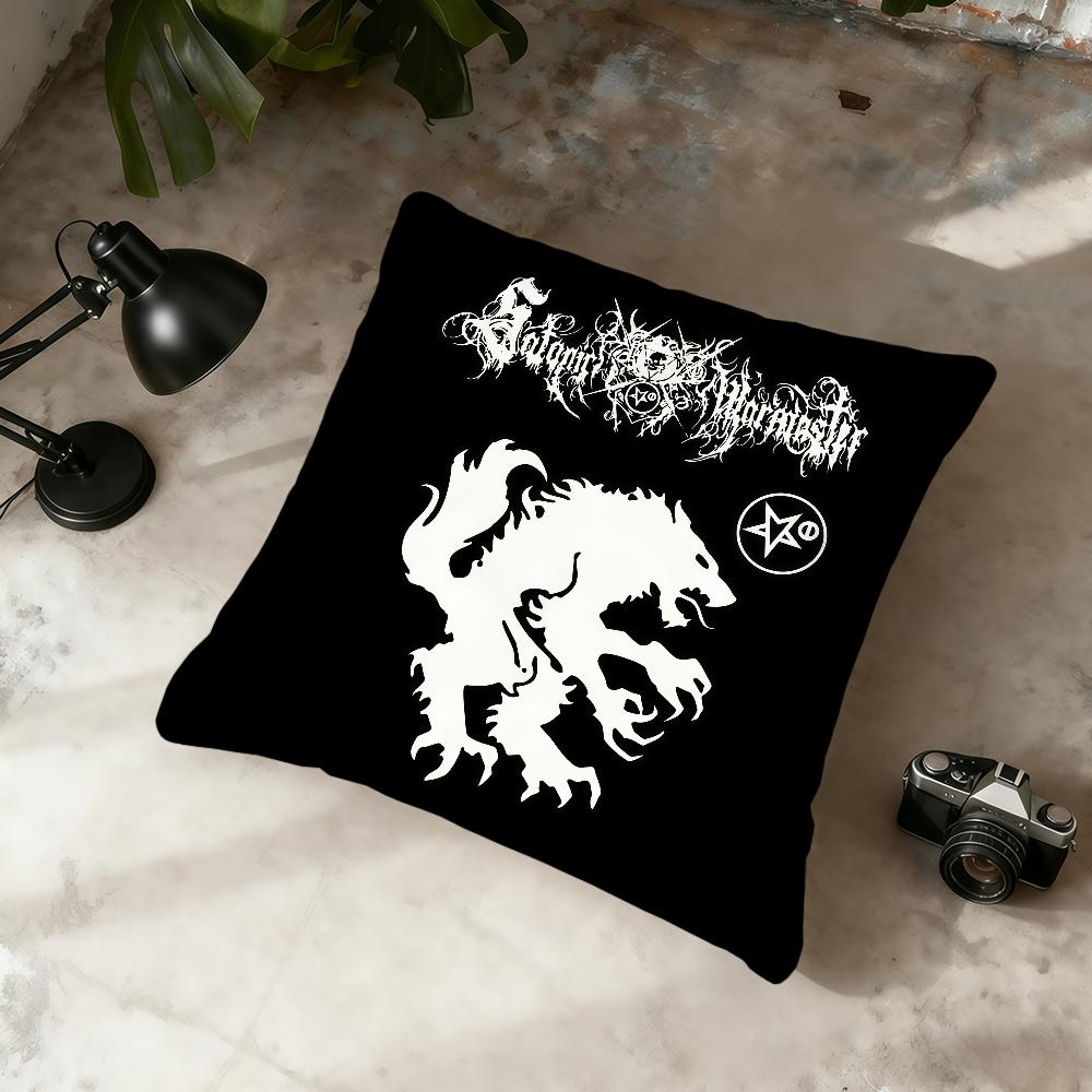 S-Satanic W-Warmaster Band cushion cover Home Office Convenient Nordic Simplicity Hit With Zipper Cushion Cover