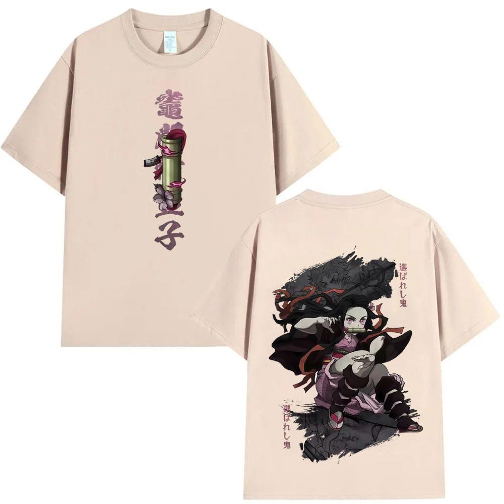 Anime Demon Slayer Kamado Nezuko Graphic T Shirts Unisex Women Clothing Fashion Short Sleeve Tshirts Unisex Streetwear