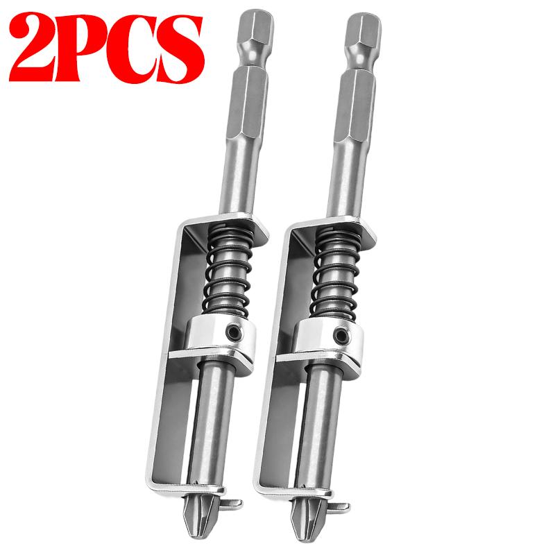 1/10pcs Spring Positioning Screw Retainer Universal Spring-Loaded Screw Holder Bit Anti-Drop Screw Retaining Tool Accessories
