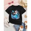 2026 Summer Pokemon Cute Starters Group Print T-Shirt, 100% Cotton Loose Oversized Couple & Family Tee for Travel Game & Sports