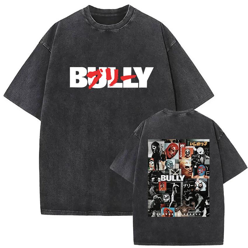 Washed Vintage Bully Kanye West Tour Album 2026 Graphic T-Shirt Men s Oversized Hip Hop Gothic Fashion Cotton T Shirt Streetwear S