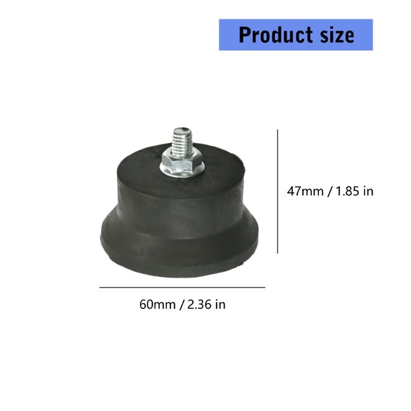 Large Anti Vibration Air Compressor Feet With Mounting Hardware Set Of 4 Rubber Pad For Stability Noise Reduction In Pneumatic Tool