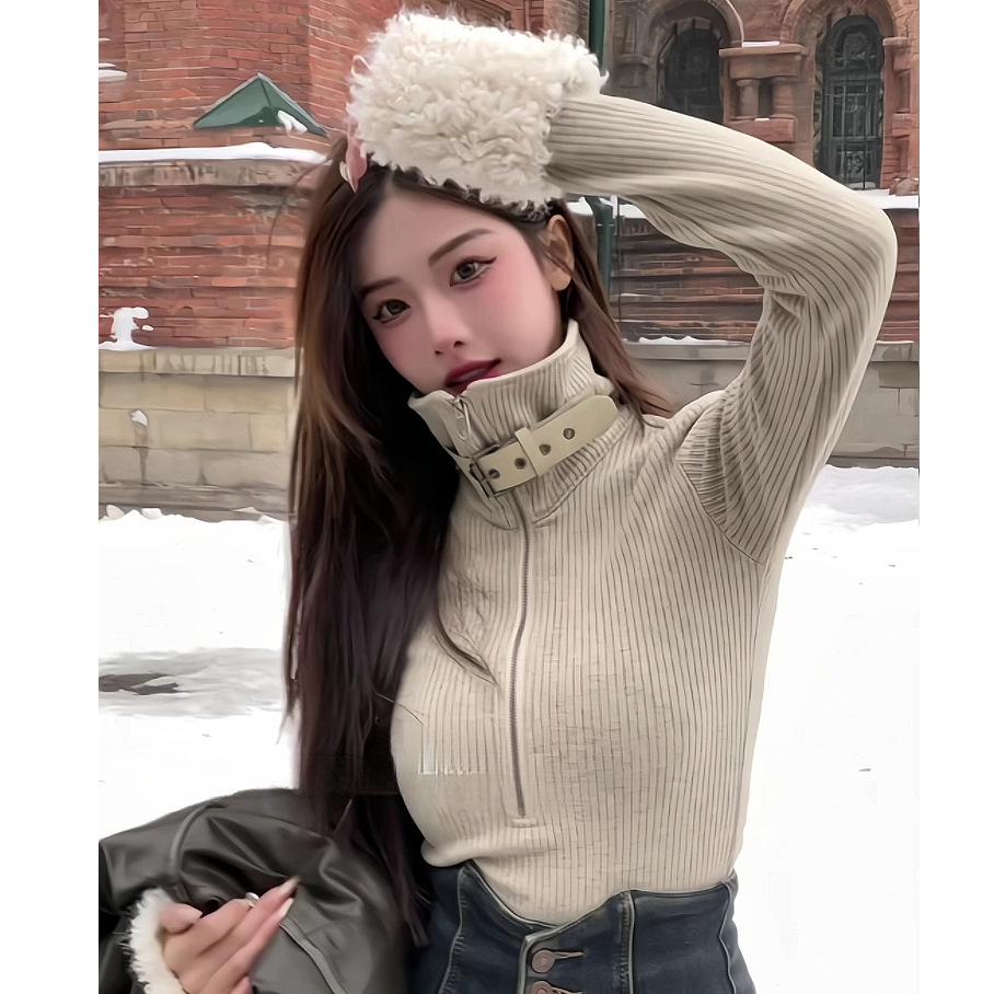 

Spicy Girl Patchwork Top: Women s Stylish Autumn/Winter Base Layer T-shirt Large