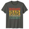 Husband Dad Veterinarian Legend Unisexs TShirt Veterinarian Fathers Day