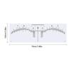 100pcs Disposable Tattoo Eyebrow Ruler Sticker Adhesive Microblading Tattoo Measurement Tools for Permanent Makeup